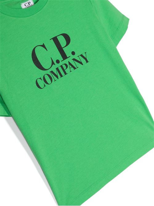 T-shirt bambino verde CP COMPANY kids | CUM006LAA1730354